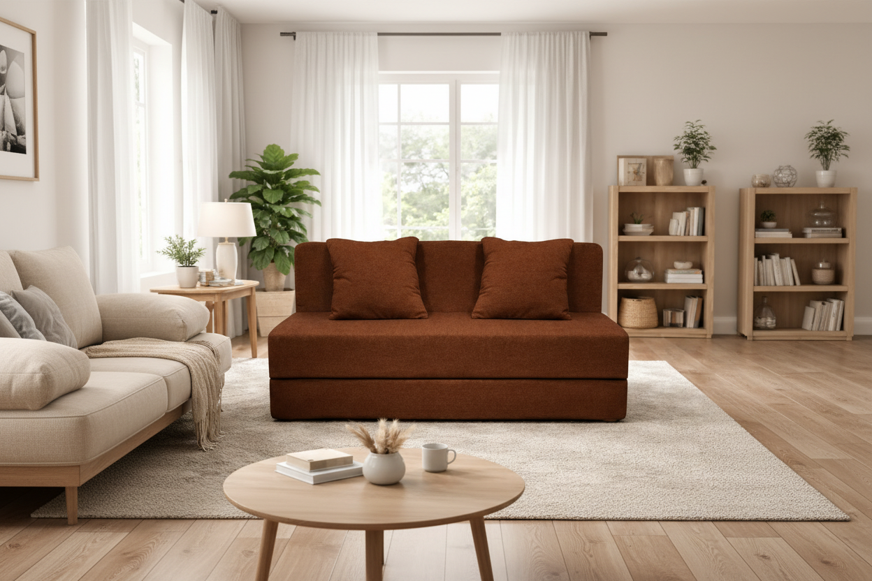 Moosa Fabric Premium 3-Seater Sofa – Modern Minimal Design | Ultra Comfort & Durable Build