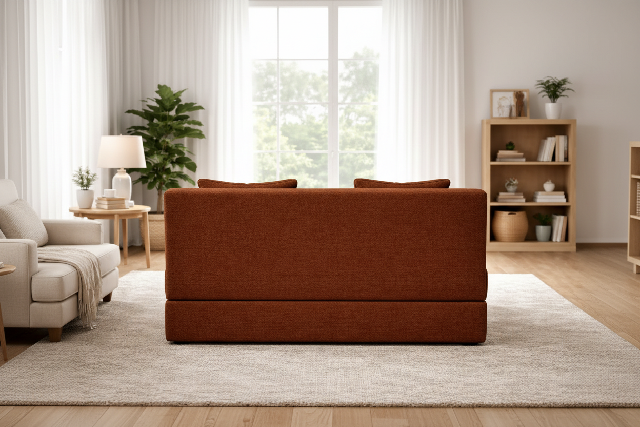 Moosa Fabric Premium 3-Seater Sofa – Modern Minimal Design | Ultra Comfort & Durable Build