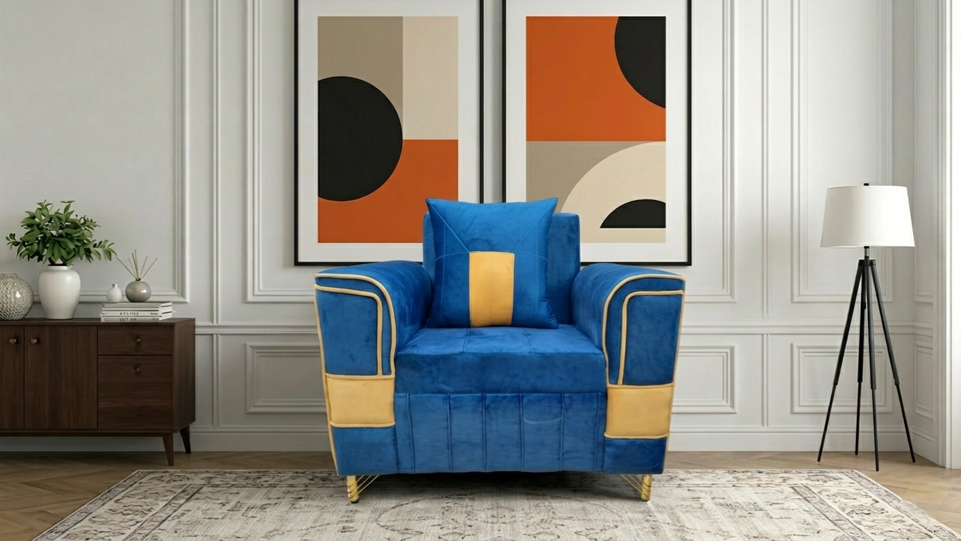 Premium 5 Seater Sofa Set (3+1+1) | Fabric Upholstery