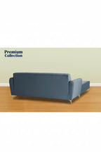 FlexLounge Nova L-Shape Sofa – Premium Suede Fabric | Convertible Pouffe Design