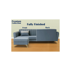 FlexLounge Nova L-Shape Sofa – Premium Suede Fabric | Convertible Pouffe Design