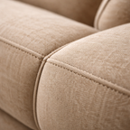 Harmony Comfort 3-Seater Sofa – Premium Beige Fabric | Classic Modern Design