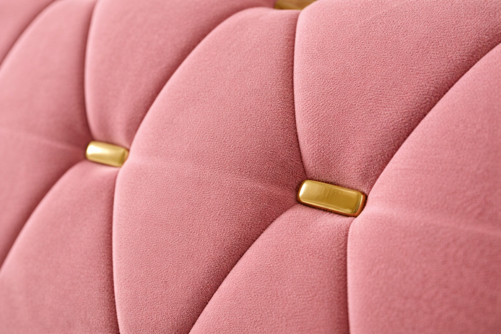 Luxury Blossom Tufted 3-Seater Sofa | Premium Moosa Fabric | Soft Cushion Comfort | Modern Living Room Sofa