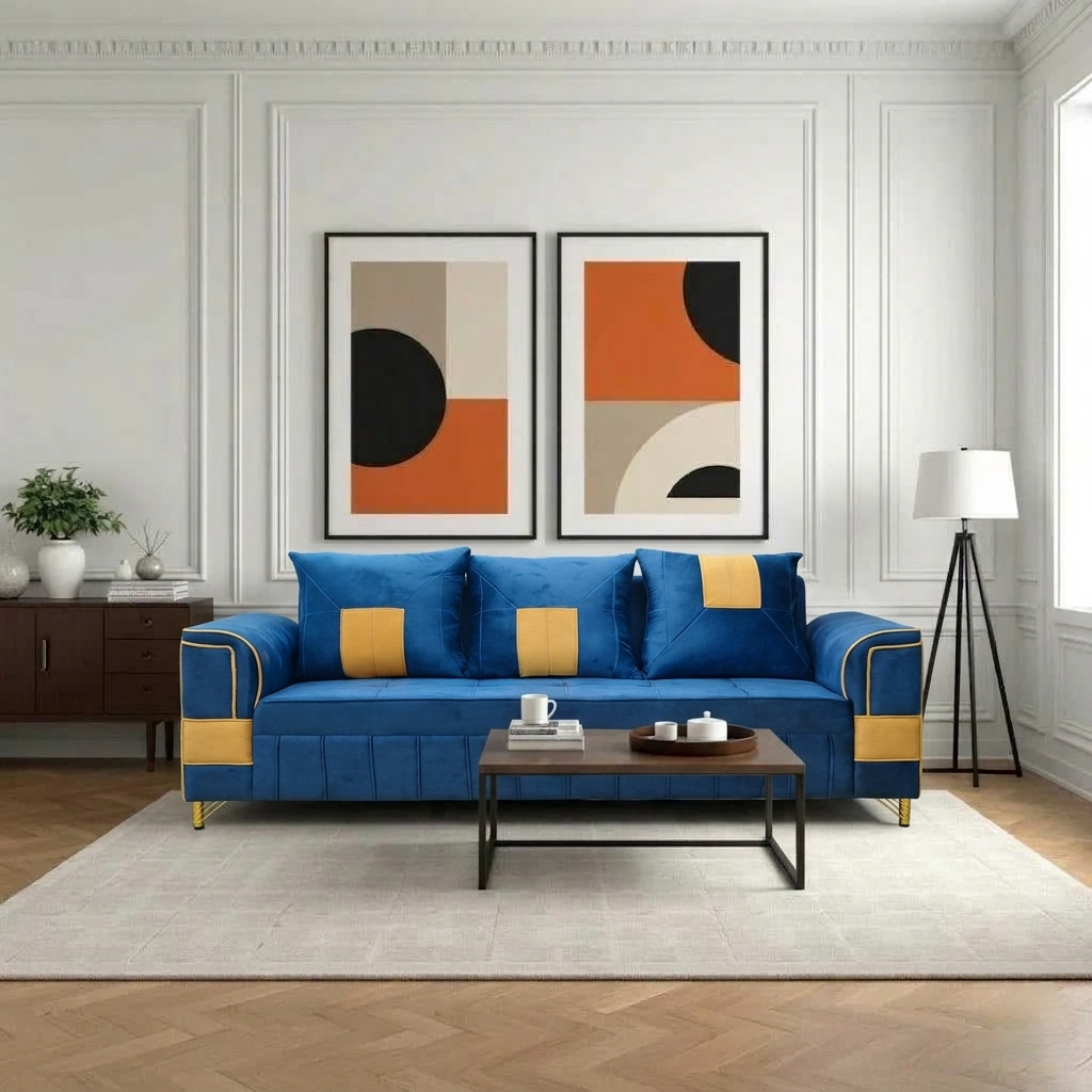 Premium 5 Seater Sofa Set (3+1+1) | Fabric Upholstery