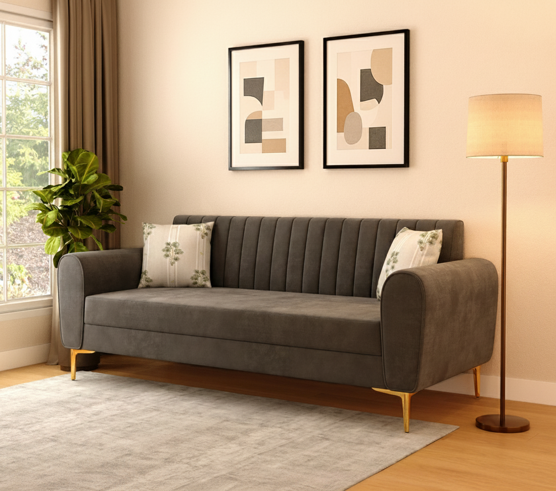Medusa 3 Seater Fabric Sofa