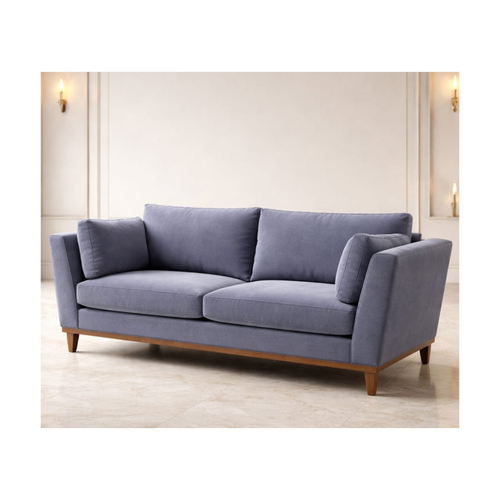CloudMist Comfort 3-Seater Sofa – Premium Soft Fabric | Modern Minimal Design